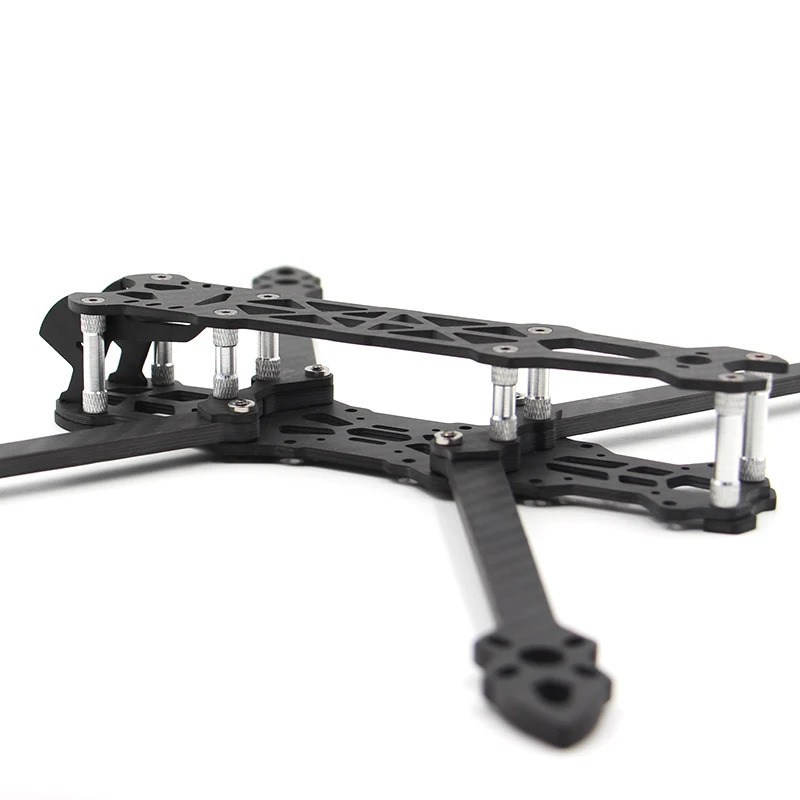 Mark4 7 dyuymli 295 mm, 5 mm kvadrokopter ramkasi bilan 3K uglerod tolali 7 dyuymli ramka toʻplami FPV poygasi uchuvchisiz kvadrokopter uchun DIY erkin uslubdagi ehtiyot qismlar