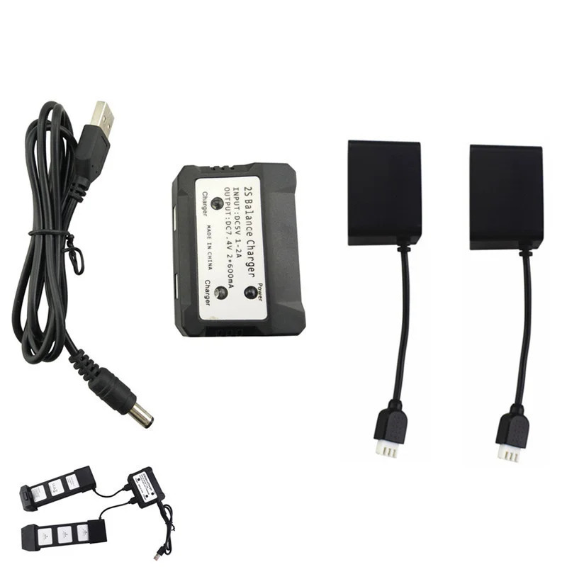 HS720 HS720E RC kvadrokopter uchuvchisiz 2 in 1 balans zaryadlovchi USB qutisi ehtiyot qismlari aksessuarlari