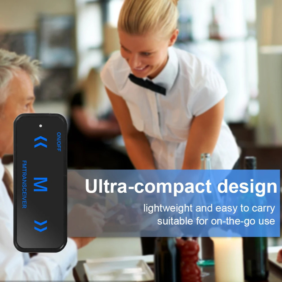 Mini Walkie Talkie 400-480 MGts ikki tomonlama aloqa 16 kanalli portativ uzoq masofali sartaroshxonalar, goʻzallik salonlari, taʻmirlash ustaxonalari uchun