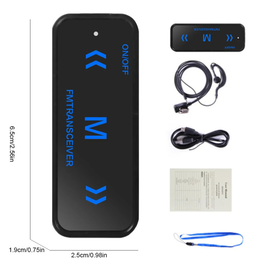 Mini Walkie Talkie 400-480 MGts ikki tomonlama aloqa 16 kanalli portativ uzoq masofali sartaroshxonalar, goʻzallik salonlari, taʻmirlash ustaxonalari uchun