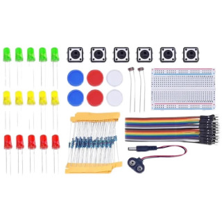 Стартовый комплект умной электроники для Arduino uno r3 mini, макетная плата, светодиодная перемычка, кнопка провода