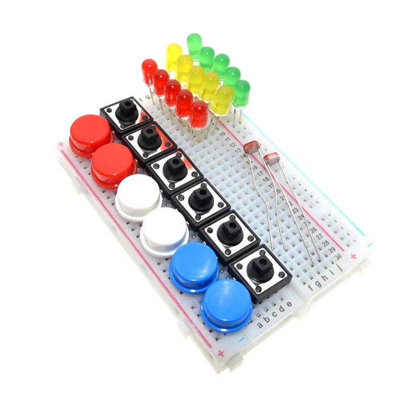 Стартовый комплект умной электроники для Arduino uno r3 mini, макетная плата, светодиодная перемычка, кнопка провода