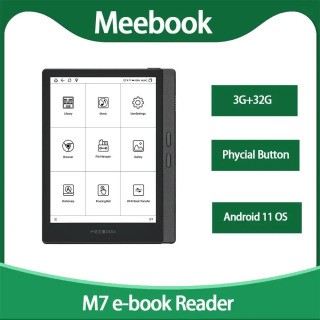 Электронная книга Meebook M7, 6,8 дюйма, HD E-ink экран 300PPI, Android 11, открытая система, 32 ГБ ОЗУ, физические кнопки