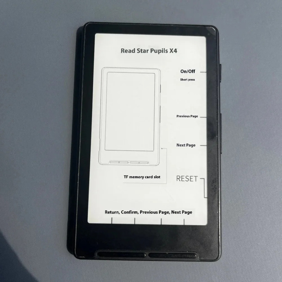 XTEINK X4 elektron oʻquvchi: portativ, 4,3 dyuymli ultra yupqa ekran, 77 g, TXT/EPUB-ni qoʻllab-quvvatlaydi, koʻzni himoya qilish, E-siyohni oʻquvchi