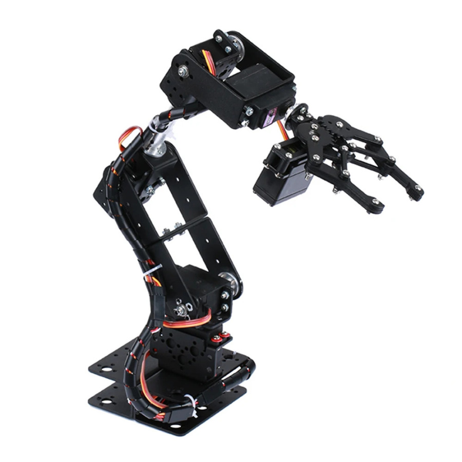 Arm 6DOF robot toʻplami, qoʻl bilan dasturlashtiriladigan robot, oʻquv qoʻllanmasi bilan ochiq kodli dasturlashtiriladigan robot