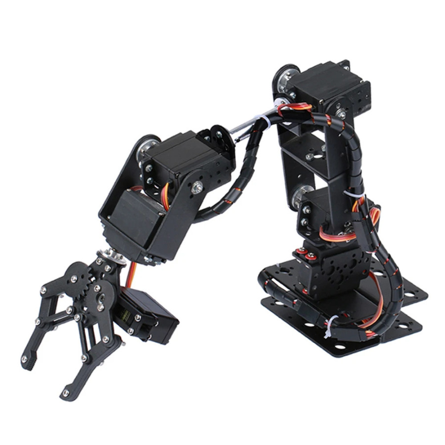 Arm 6DOF robot toʻplami, qoʻl bilan dasturlashtiriladigan robot, oʻquv qoʻllanmasi bilan ochiq kodli dasturlashtiriladigan robot