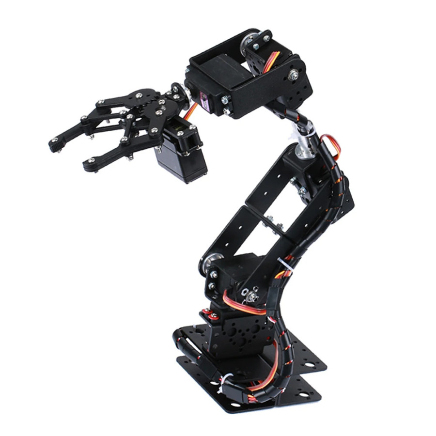 Arm 6DOF robot toʻplami, qoʻl bilan dasturlashtiriladigan robot, oʻquv qoʻllanmasi bilan ochiq kodli dasturlashtiriladigan robot
