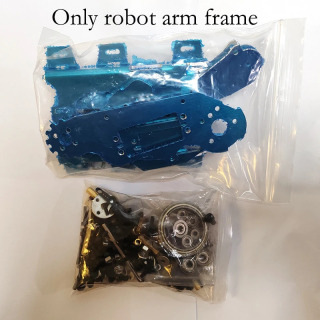 Yangi 6 oʻqli robot qoʻl (manipulyator qoʻli) Arduino assimilyatsiya kubogi uchun MG996R servoli sanoat robot qoʻli DIY toʻplami STEM oʻyinchoqlari Светло-серый