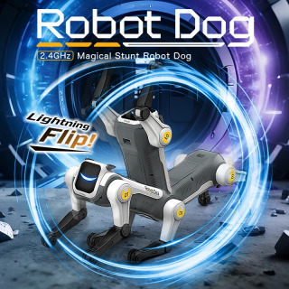 RC mexanik it AI dasturlashtiriladigan ovozli buyruq qoʻshiq raqsga tushadigan elektron tricks Bionik aqlli robot it