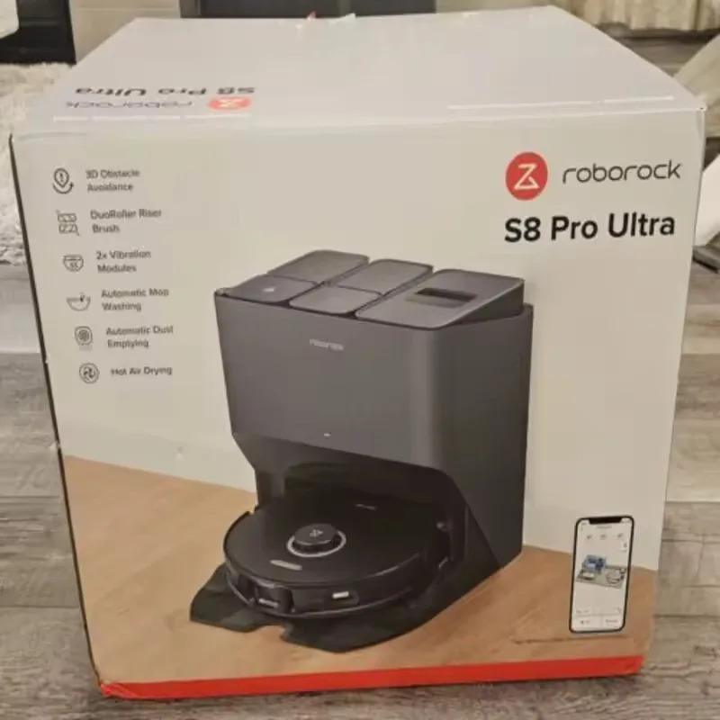 Оригинальный робот-пылесос и полотер Roborock S8 Max Ultra с функциями автоматической сушки и стирки швабры, самоочистки и самозаправки