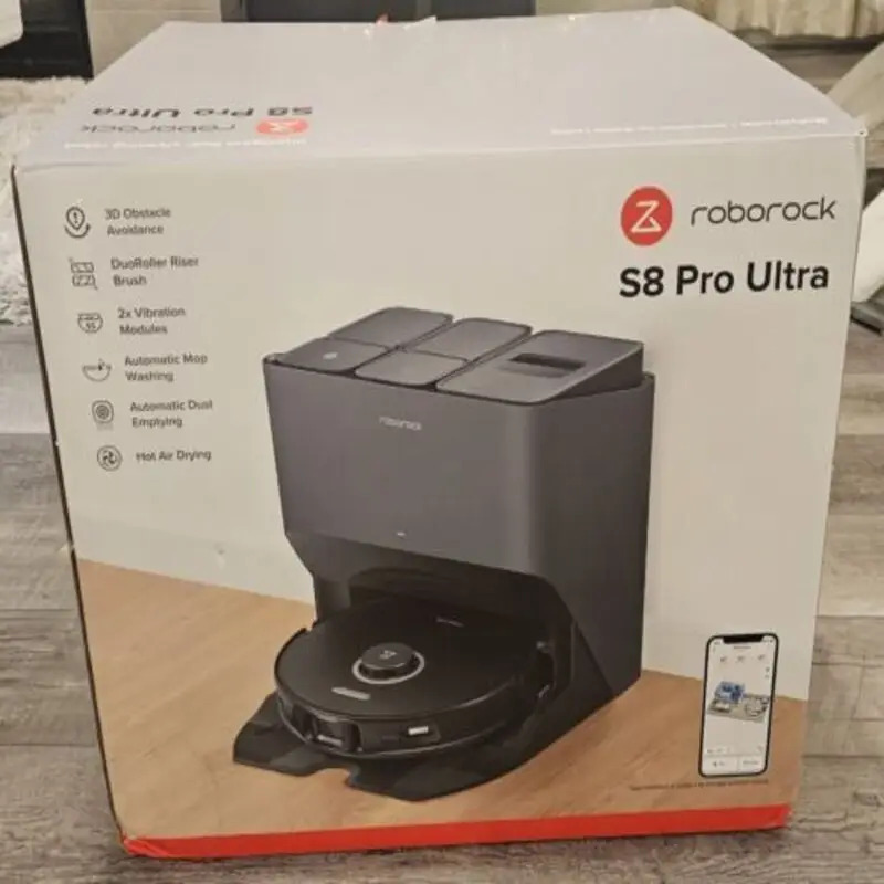 Оригинальный робот-пылесос и полотер Roborock S8 Max Ultra, автоматическая сушка и очистка швабры, самоочистка и самозаполнение резервуара.