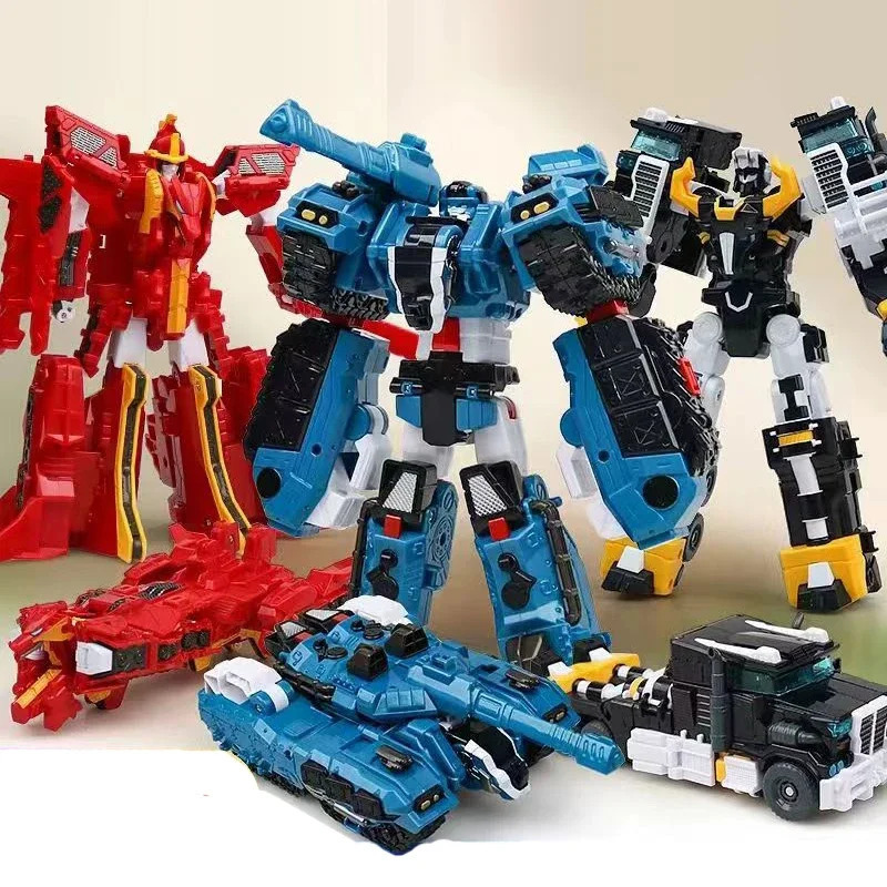 Tobot Galaxy Detectives Master V Ultimate LEON ROVER Combiner Robot Mecha Avtomobil Samolyot Action Figure ABS Transformatsiya Modeli Oʻyinchoqlar