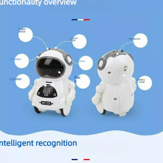 Gapira oladigan bolalar roboti, interaktiv dialog funksiyasi, ovozni aniqlash, yozish, qoʻshiq aytish, raqsga tushish va hikoya qilish uchun moʻljallangan mini aqlli robot oʻyinchoq