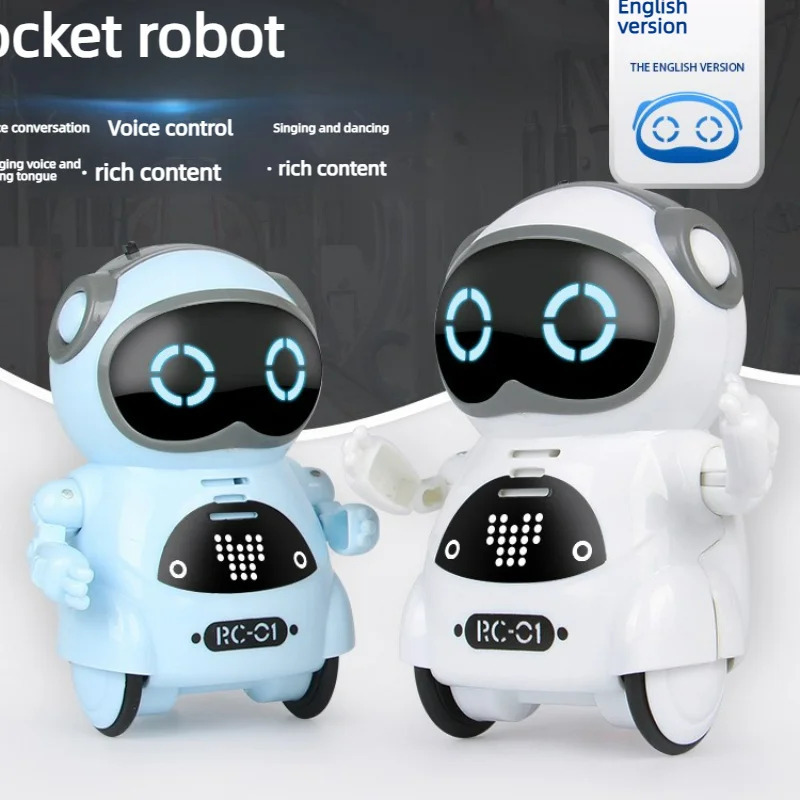 Gapira oladigan bolalar roboti, interaktiv dialog funksiyasi, ovozni aniqlash, yozish, qoʻshiq aytish, raqsga tushish va hikoya qilish uchun moʻljallangan mini aqlli robot oʻyinchoq