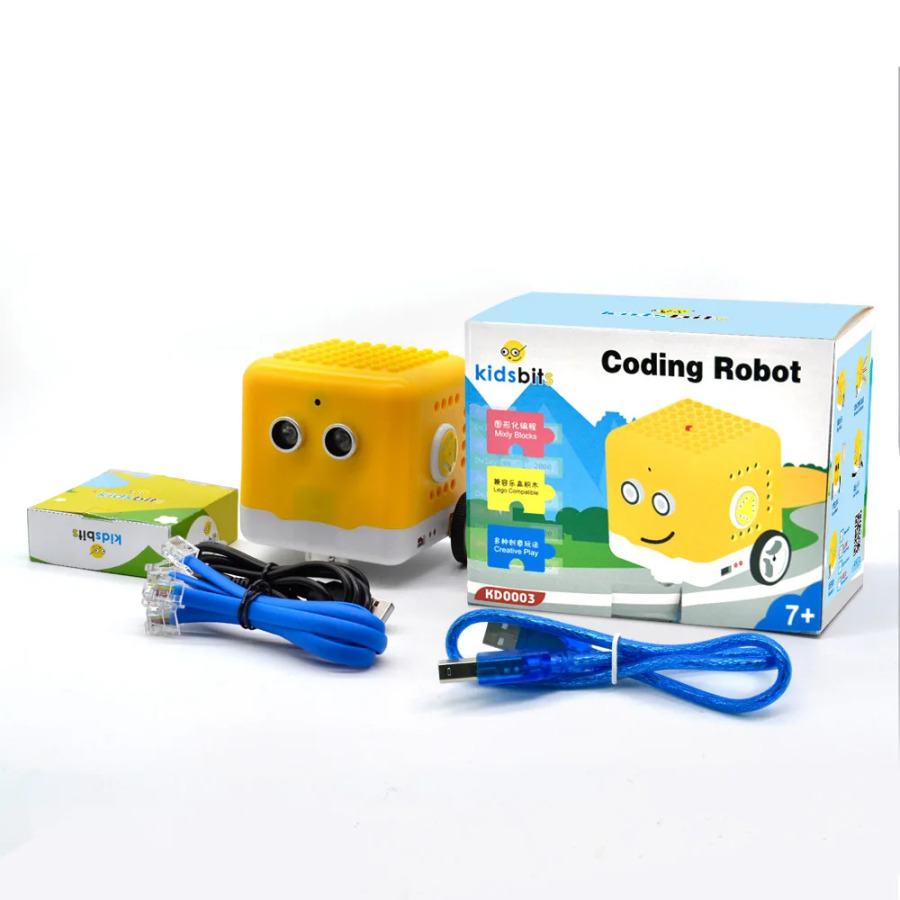 Программируемый комплект робота Kidsbits, робот с кодированием + 28 проектов, учебники для Arduino, графическое программирование, детский DIY STEM, образовательный