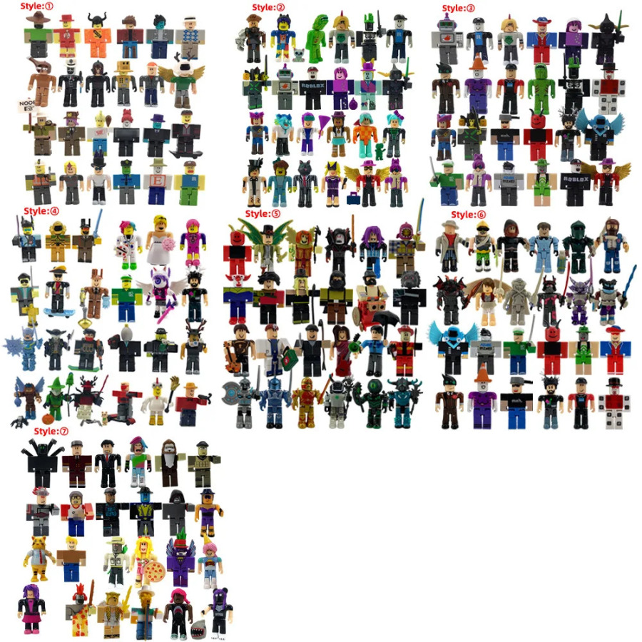 Roblox kollektsiyali PVX figuralari qoʻlda ishlangan model aksessuarlari qoʻgʻirchoq oʻyinchoqlari Bolalar uchun bezatish kulgili oʻyinchoqlar sovgʻa