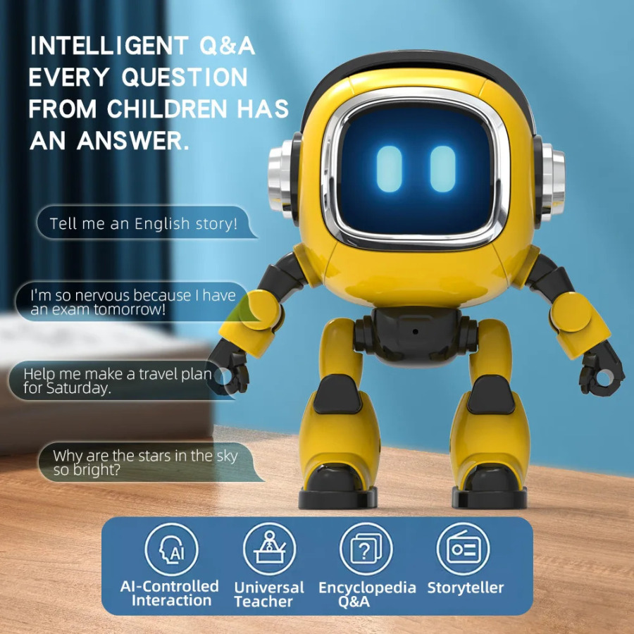 Интерактивный робот Deepseek AI с голосовым управлением, развивающая игрушка с функцией рассказывания историй и ответов на вопросы, подарок для мальчиков