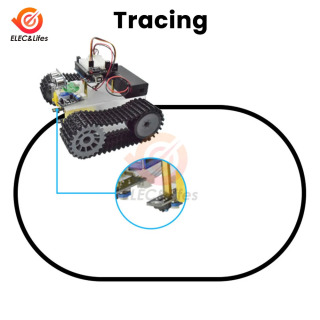 IQ ultratovush sensorlari bilan Rover robotini qurish toʻplami ikki rejimli toʻsiqlarni aniqlash SG90 Servo Bluetooth simsiz Arduino Uno uchun oʻquv toʻplami