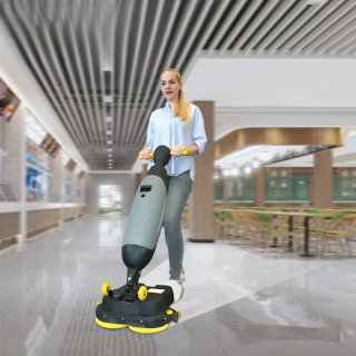 Yuqori sifatli portativ elektr ixcham qoʻlda ishlaydigan mini polni tozalash uchun skrubber