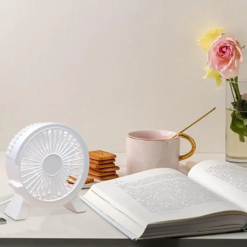 Noutbuklar uchun portativ sovutish elektr mini fan Uy ofislari uchun ochiq USB ish stoli sovutgichi Mini lager havo asboblari