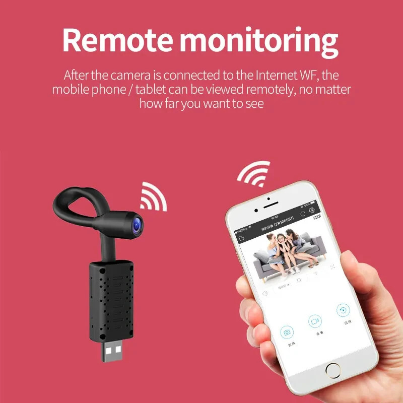 НОВЫЕ 4K USB WiFi-камеры для видеонаблюдения с гибким объективом, кабелем и датчиком движения, видеорегистратор, камера безопасности 2026