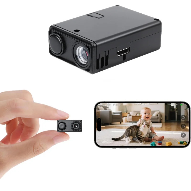 Xavfsizlik kamerasi 4K Mini WiFi monitori Wi-Fi masofadan harakatlanishni aniqlash kuzatuvi Xavfsizlikni himoya qilish ichki makon kuzatuvi
