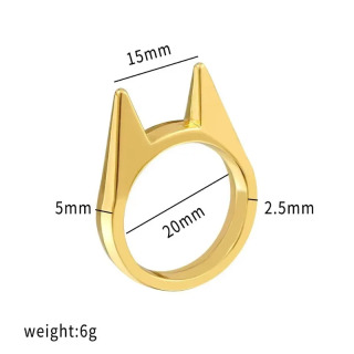 Кольца для самообороны для женщин и мужчин, металлические многофункциональные кольца в форме кошачьих ушей, кольца для нападения, ювелирные аксессуары, подарок подруге