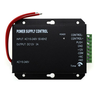 DC12V3A AC100~240V kirishni boshqarish tizimi uchun oʻtish rejimi quvvat manbai elektron qulflarning RFID barmoq izlari kirishini boshqarish uchun ishlatiladi.