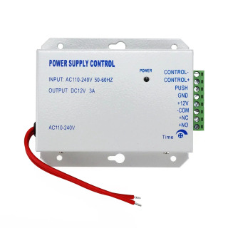 DC12V3A AC100~240V kirishni boshqarish tizimi uchun oʻtish rejimi quvvat manbai elektron qulflarning RFID barmoq izlari kirishini boshqarish uchun ishlatiladi.