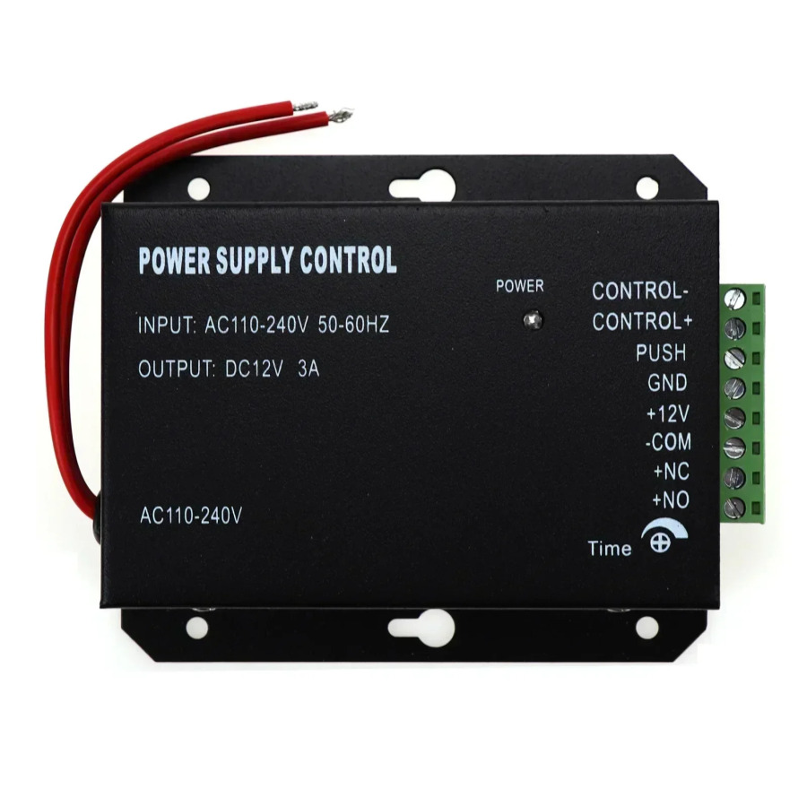 DC12V3A AC100~240V kirishni boshqarish tizimi uchun oʻtish rejimi quvvat manbai elektron qulflarning RFID barmoq izlari kirishini boshqarish uchun ishlatiladi.