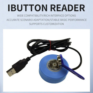 Ikki interfeysli (USB/Serial) ish stoli iButton oʻquvchi - kirishni boshqarish mos