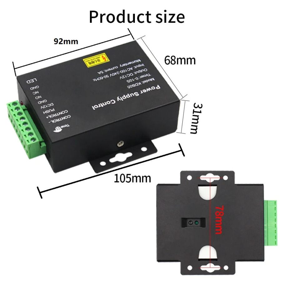 DC 12V 5A kirishni boshqarish quvvat adapteri AC quvvatni boshqarish tugmasi 100 ~ 240V elektr qulfi uchun RFID eshik kirishni boshqarish tizimi