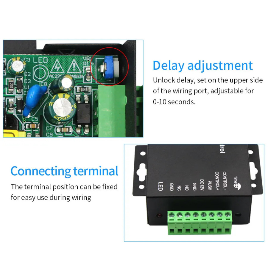 DC 12V 5A kirishni boshqarish quvvat adapteri AC quvvatni boshqarish tugmasi 100 ~ 240V elektr qulfi uchun RFID eshik kirishni boshqarish tizimi