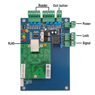 TCP/IP Yagona yoki bitta eshikli kirishni boshqarish Yagona eshikli kirishni boshqarish paneli Wiegand TCP/IP qoʻllab-quvvatlash QR oʻquvchi/yongʻin signalizatsiyasi kiritish, Sn: L01
