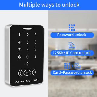 Anti-nusxalash shifrlangan mustaqil kirish nazorati 125KHz RFID kirishni boshqarish klaviaturasi Eshikni qulflash tizimi uchun raqamli klaviatura kartasini oʻquvchi