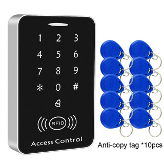 Anti-nusxalash shifrlangan mustaqil kirish nazorati 125KHz RFID kirishni boshqarish klaviaturasi Eshikni qulflash tizimi uchun raqamli klaviatura kartasini oʻquvchi БЕЛЫЙ