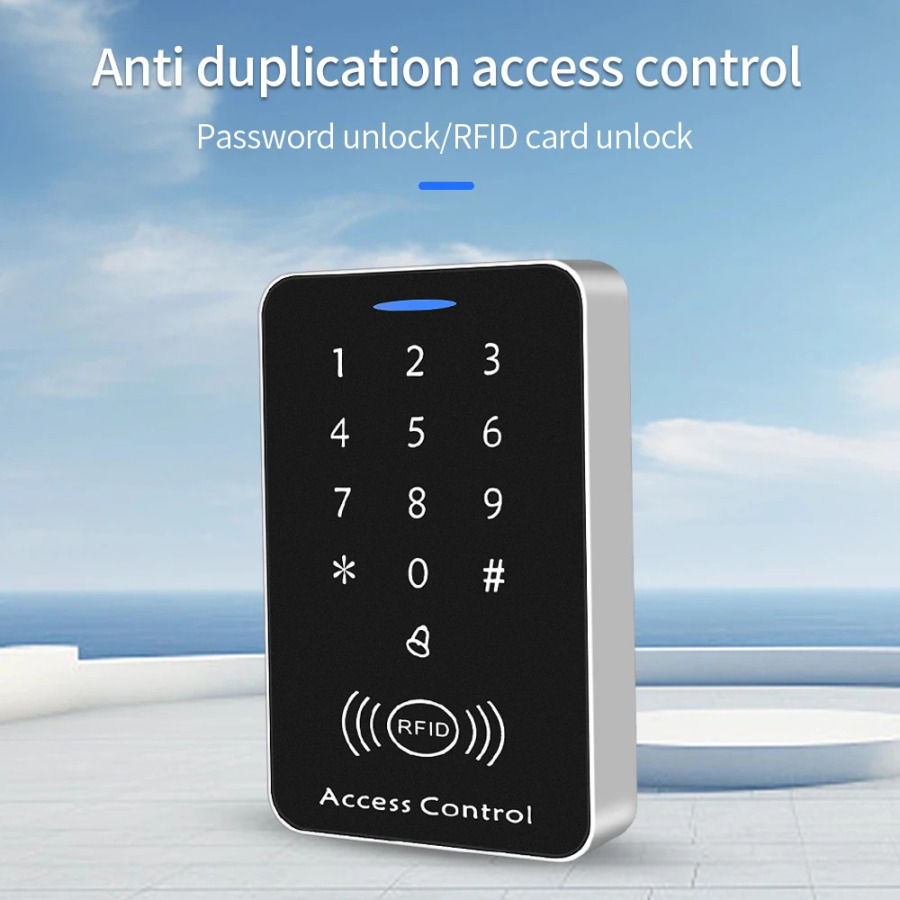 Anti-nusxalash shifrlangan mustaqil kirish nazorati 125KHz RFID kirishni boshqarish klaviaturasi Eshikni qulflash tizimi uchun raqamli klaviatura kartasini oʻquvchi