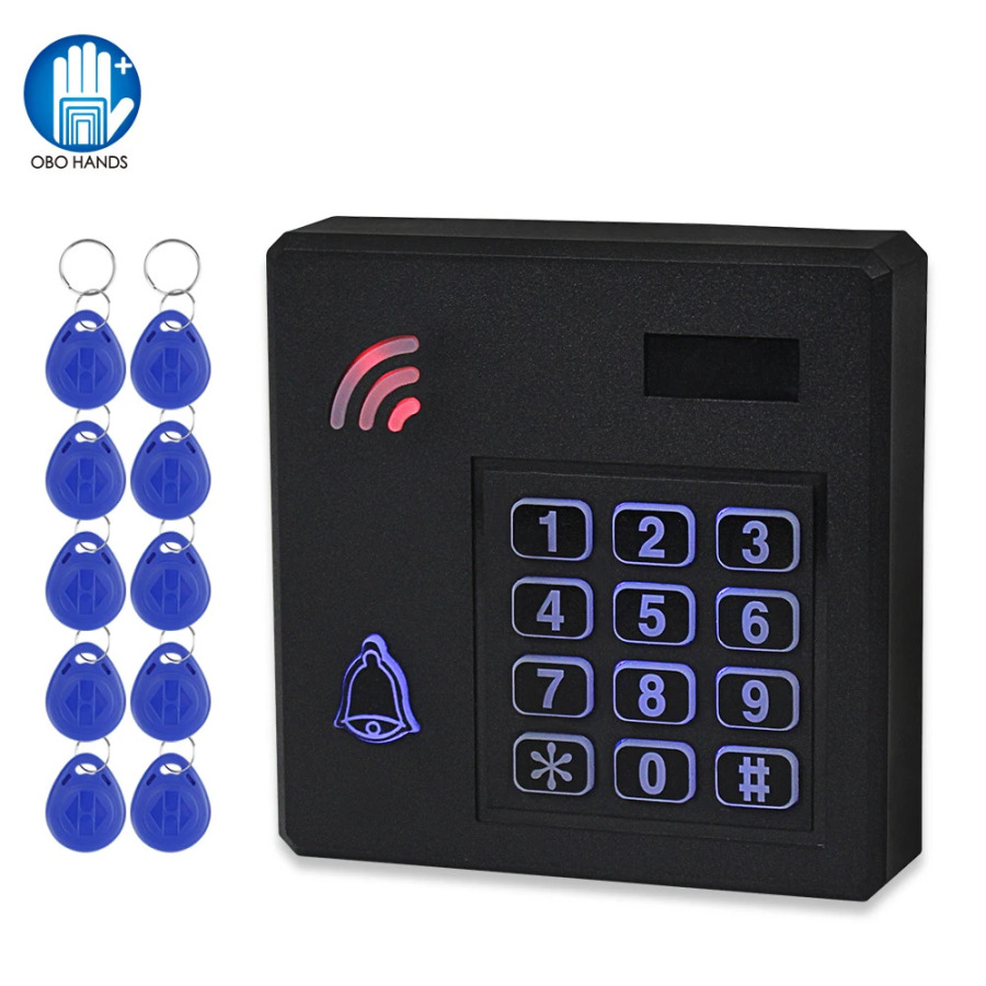 Водонепроницаемая система контроля доступа IP68 уличная RFID Клавиатура WG26 контроллер доступа клавиатура с защитой от дождя + 10 EM4100 брелоков для дома