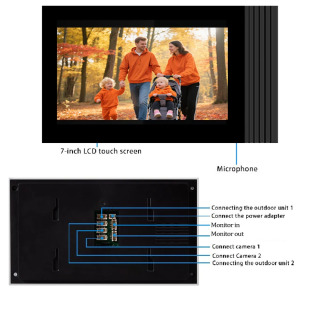 Система видеодомофона 1080P, умный Wi-Fi, беспроводной видеодомофон Tuya, 7-дюймовый монитор, обнаружение движения для дома, виллы, квартиры