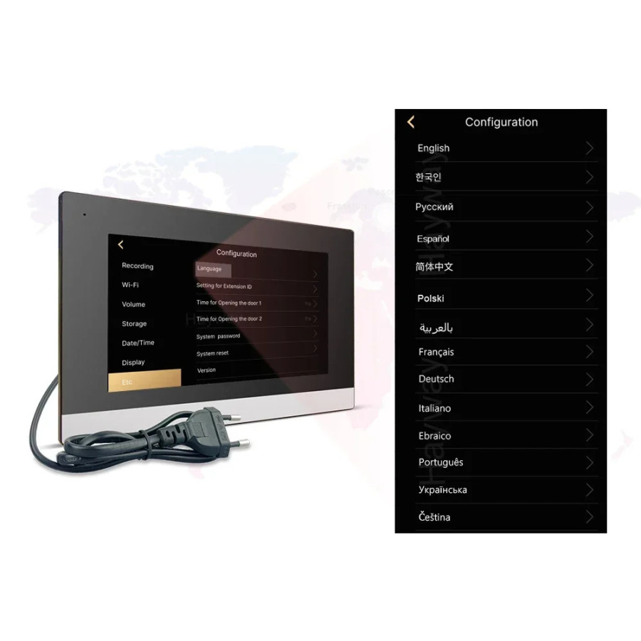 1080P video interkom tizimi TUYA uy eshik telefoni simsiz WiFi Smart infraqizil tungi koʻrish eshik qoʻngʻirogʻi harakatini aniqlash