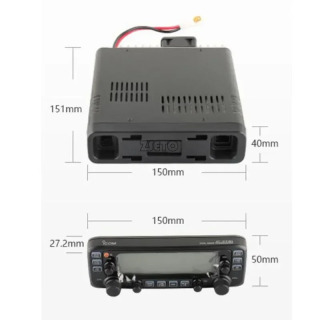 Avtomobil interkomi IC-2730E mobil radiosi ikki diapazonli UHF 400-470MHz 50W FM qabul qiluvchi qurilmalar qoʻl mikrofoni va paneli
