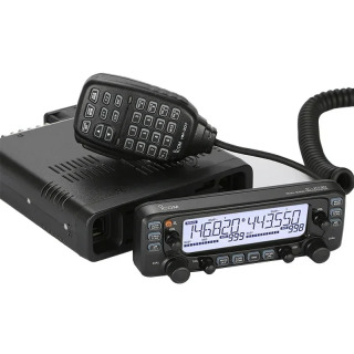 Avtomobil interkomi IC-2730E mobil radiosi ikki diapazonli UHF 400-470MHz 50W FM qabul qiluvchi qurilmalar qoʻl mikrofoni va paneli
