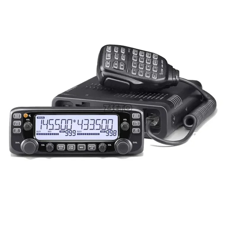 Avtomobil interkomi IC-2730E mobil radiosi ikki diapazonli UHF 400-470MHz 50W FM qabul qiluvchi qurilmalar qoʻl mikrofoni va paneli