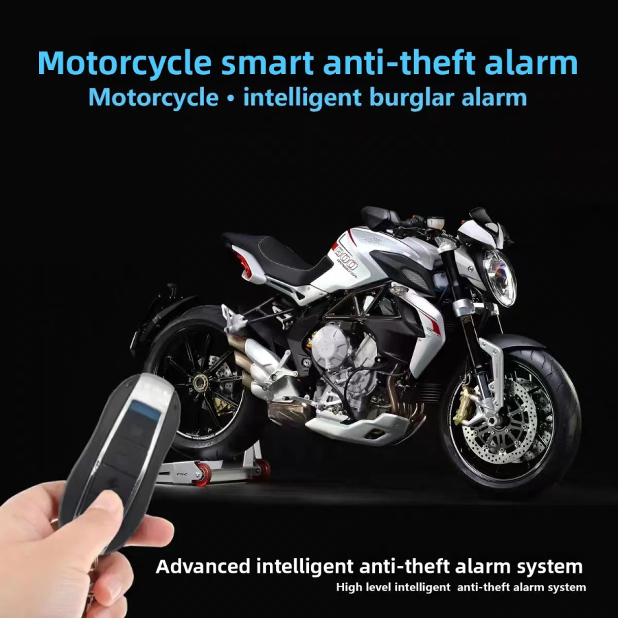 Universal mototsikl xavfsizlik signalizatsiya tizimi 12V oʻgʻirlikka qarshi signalizatsiya tebranish sensori masofaviy kalitli xavfsizlik signalizatsiya tizimi bilan