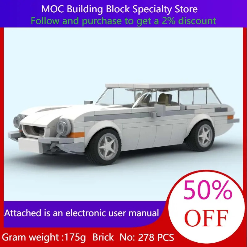 Qurilish bloki modeli 278 qismlari MOC City Speed ​​​​1800 ES 1971 Oʻgʻil bolalar uchun kattalar uchun Rojdestvo tugʻilgan kun sovgʻalari uchun ijodiy qurilish oʻyinchoqlari