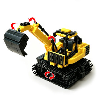2-in-1 qurilish toʻplami: Bolalar va kattalar uchun Mech Robot Puzzle modeliga aylantiriladigan poyga avtomobili ijodiy gʻishtli sovgʻa