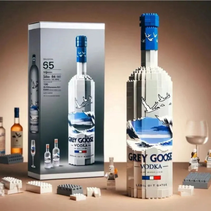 Конструкторы-игрушки 2026: Бутылка виски, Сборные строительные игрушки, Пазлы, Декор для дома, Праздничные подарки (14+ лет), 10 стилей в наличии