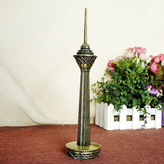 Metall dunyoga mashhur bino modeli Arxitektura Libert Big Ben minorasi koʻprigi haykali diqqatga sazovor joy turistik esdalik uy ofis dekorasi