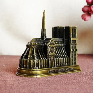 Metall dunyoga mashhur bino modeli Arxitektura Libert Big Ben minorasi koʻprigi haykali diqqatga sazovor joy turistik esdalik uy ofis dekorasi