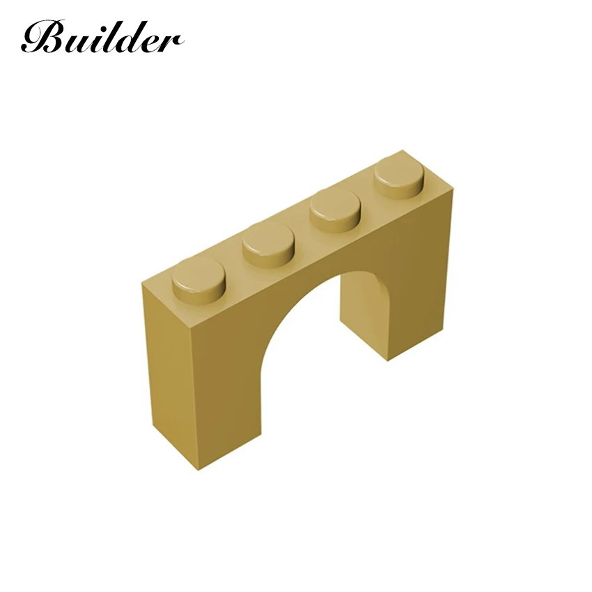 6182 Brick Arch Vault 1x4x2 Moslashuvchan plitalar DIY qismlari 10 dona Barcha brendlarga mos bolalar uchun oʻquv oʻyinchoqlari